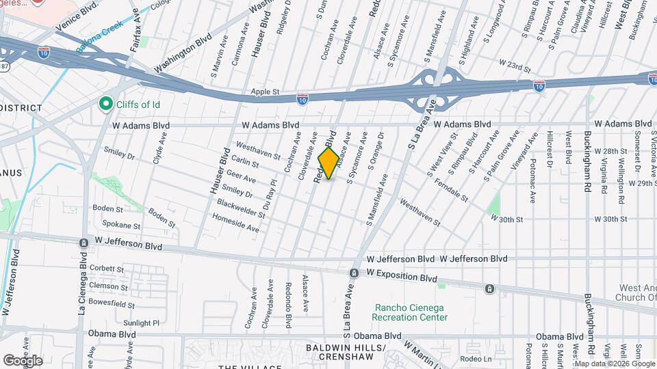 2819 Alsace Ave Map and Location Details