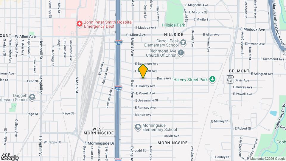 932 Davis Ave Map and Location Details