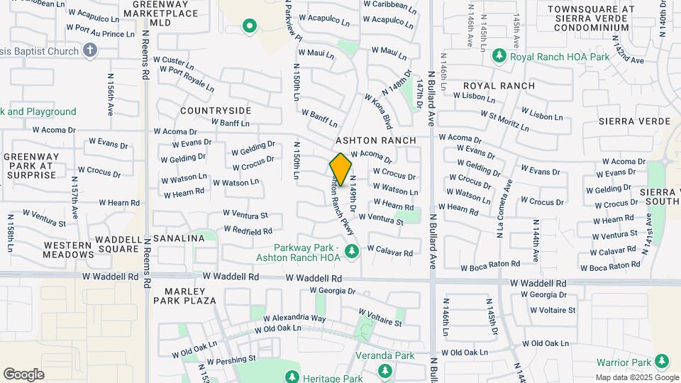 14921 W Watson Cir Map and Location Details