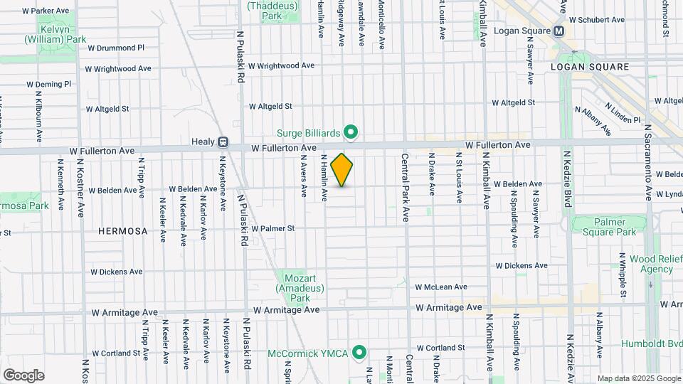 3735 W Belden Ave Map and Location Details