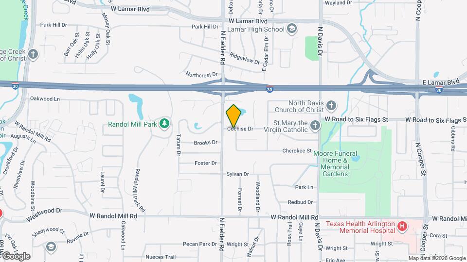 1312 Oak Glen Trail Map and Location Details