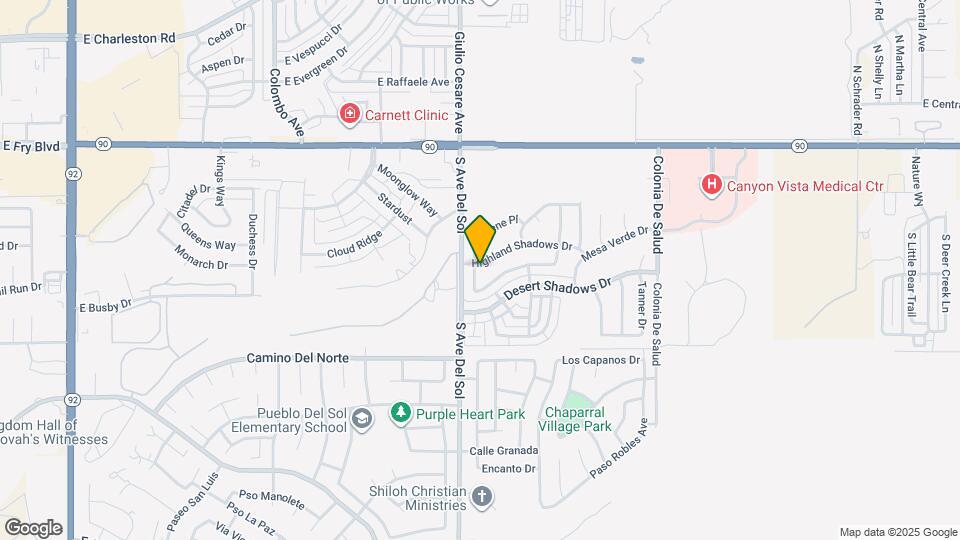 5201 Cedar Springs Dr Map and Location Details