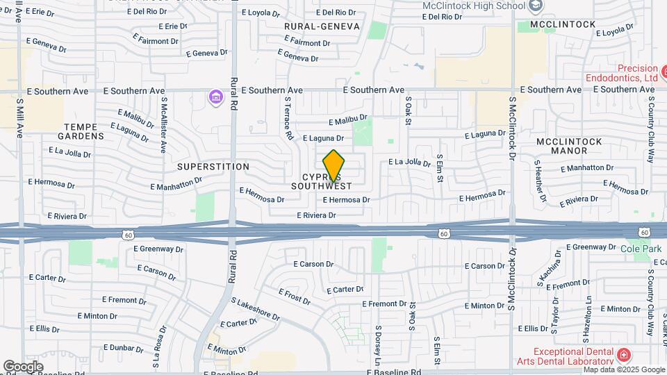 1229 E Manhatton Dr Map and Location Details