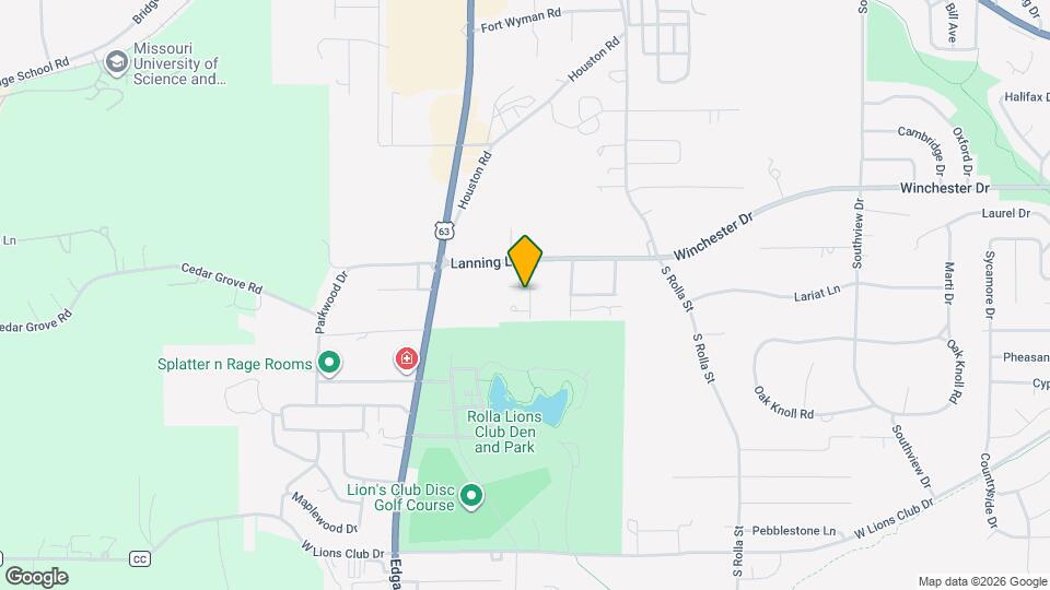 415 Lanning Ln, Unit 415 lanning lane rolla mo 65401 Mapa y Detalles de la Ubicación