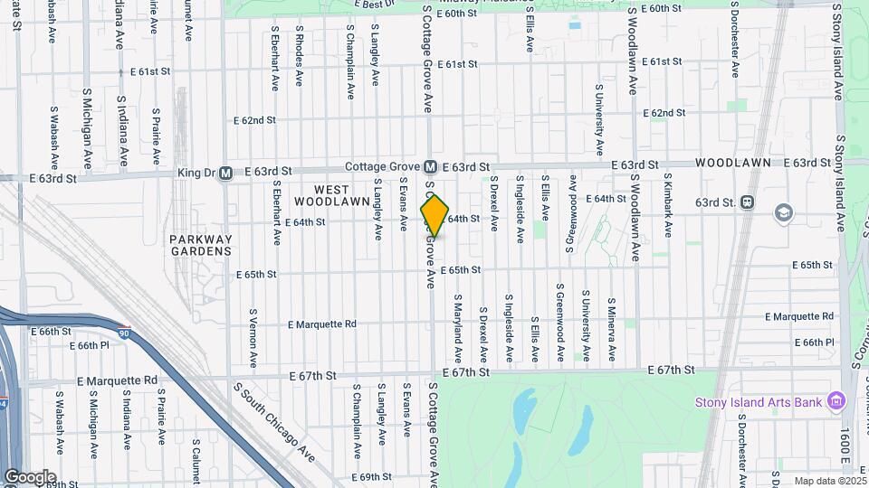 6431 S Cottage Grove Ave Map and Location Details