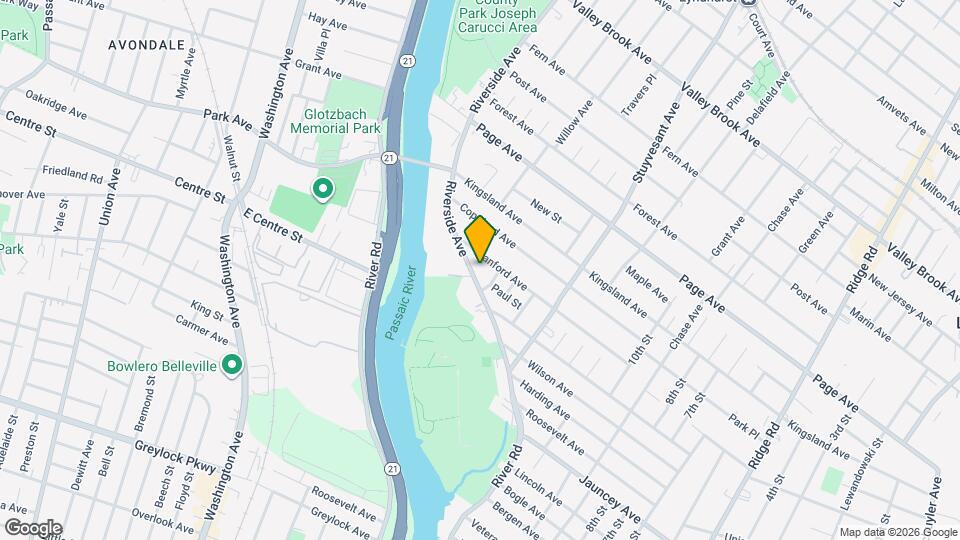 726 Riverside Ave Map and Location Details