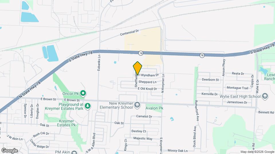 1200 Wyndham Dr Map and Location Details