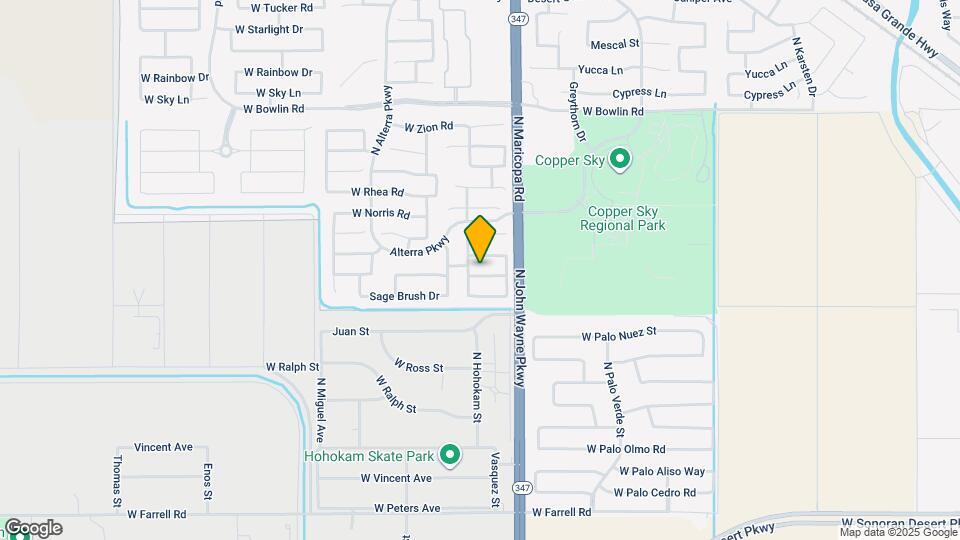 44852 W Woody Rd Map and Location Details
