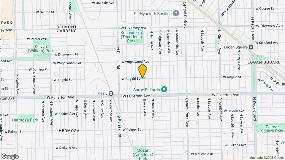 3839-3845 W Altgeld St Map and Location Details
