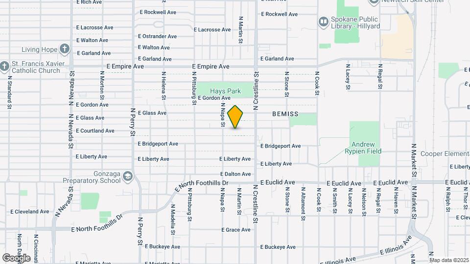 1924 E Courtland Ave Map and Location Details