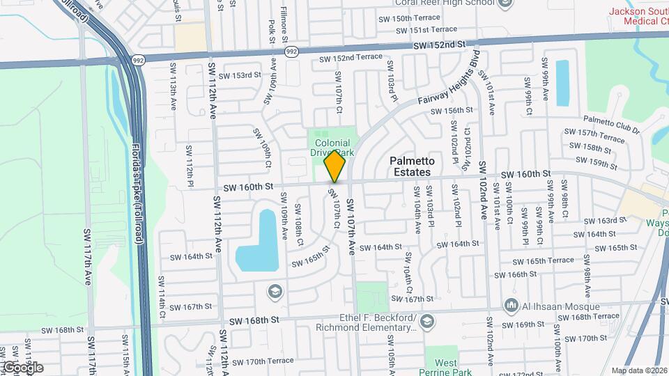 16005 SW 107th Ct Map and Location Details