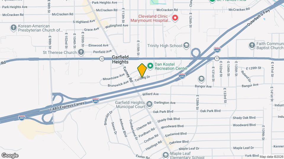 11512 Tonsing Dr Map and Location Details