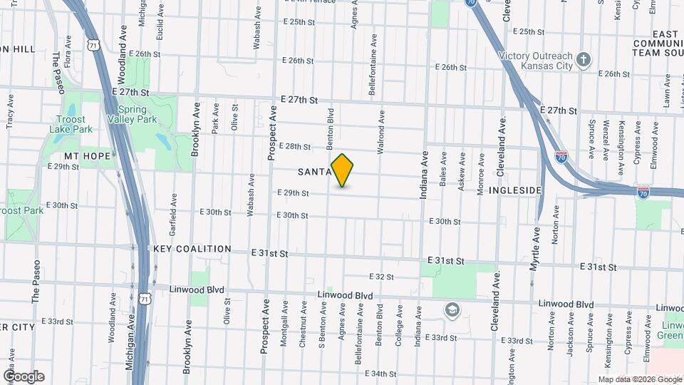 2908 E 29th St Map and Location Details