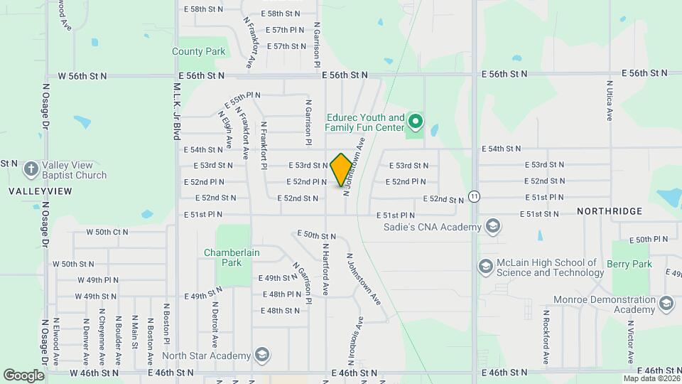 5210 N Johnstown Ave Map and Location Details