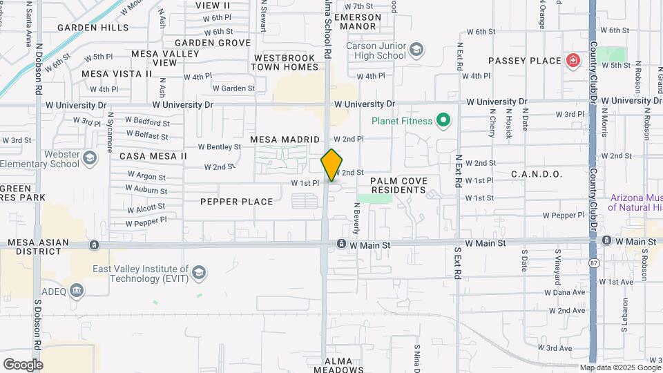 1163 W Argon St Map and Location Details