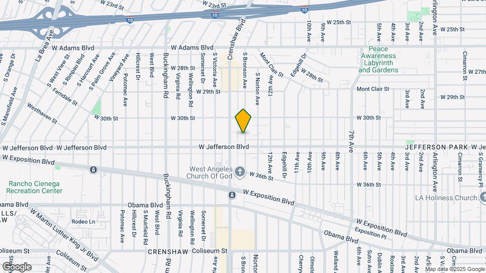 3045 S Bronson Ave Map and Location Details