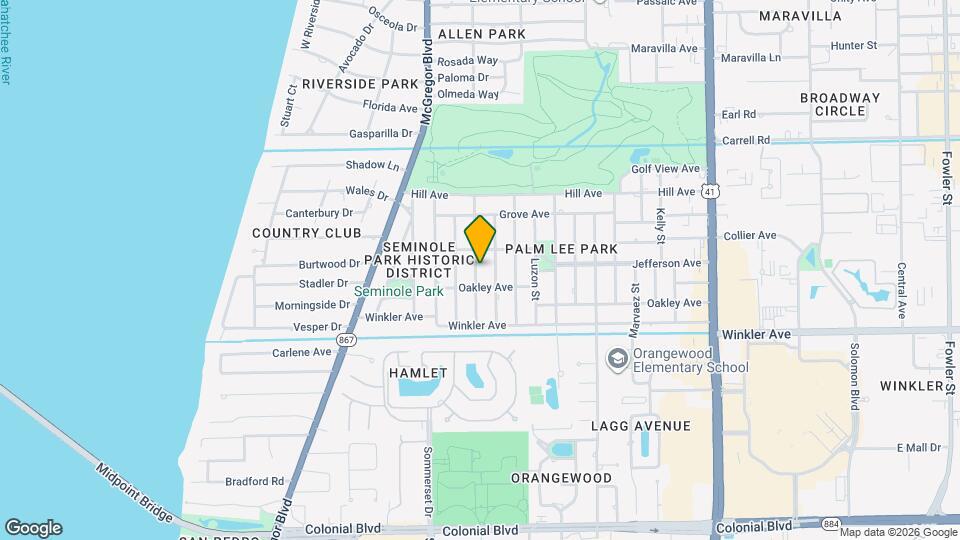 3835 Arlington St Map and Location Details