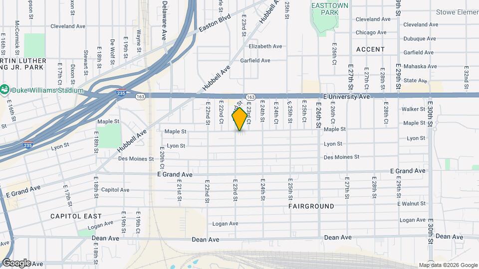 2303 Maple St Mapa y Detalles de la Ubicación