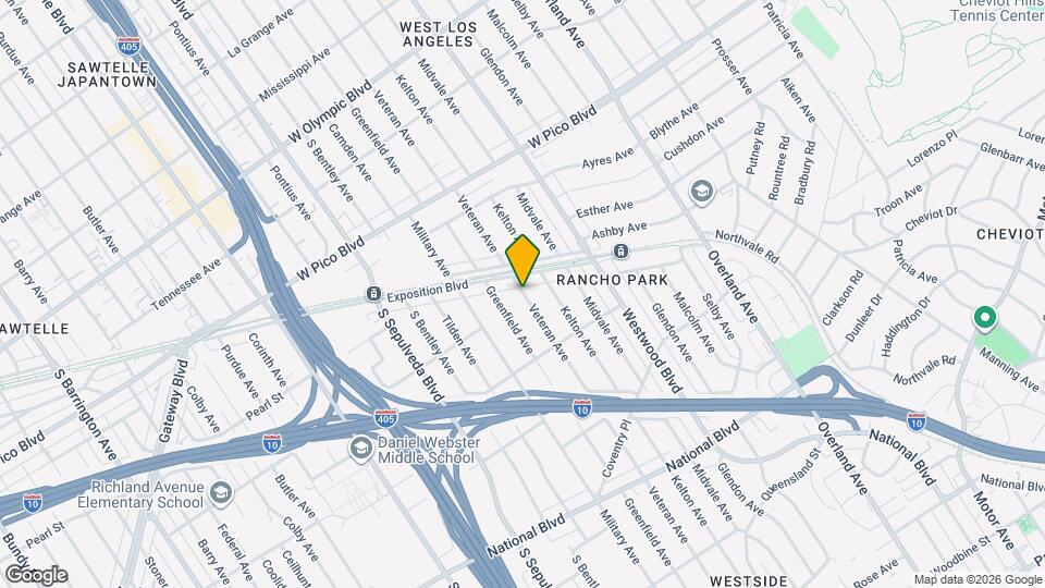 2619 Veteran Ave Map and Location Details