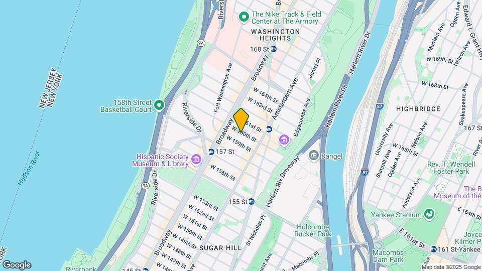 544 W 160th St Map and Location Details