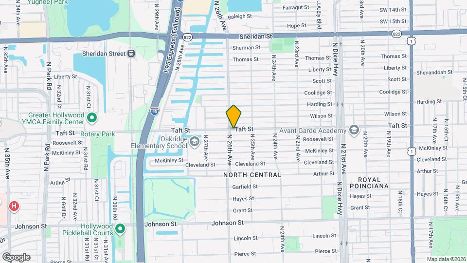 2542 Taft St Map and Location Details