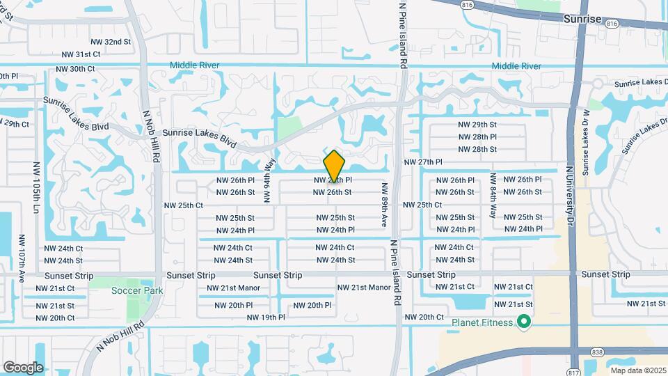 9165 NW 26th St Map and Location Details