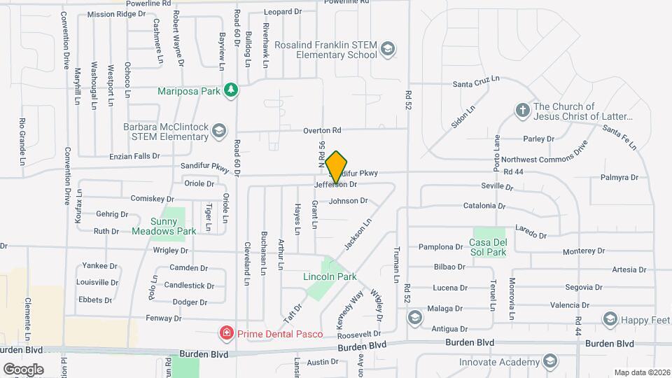 5508 Jefferson Dr Mapa y Detalles de la Ubicación