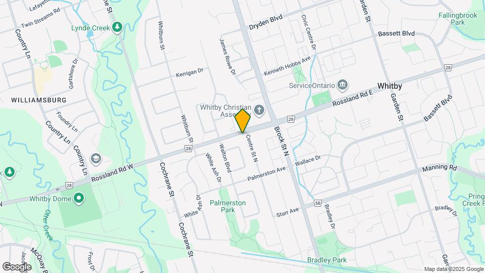 303 Rossland Rd W Map and Location Details