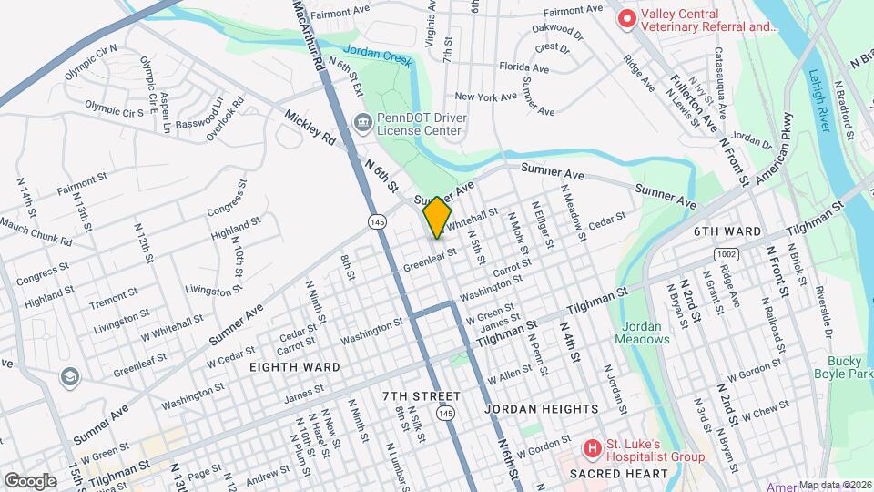 913 N 6th St Map and Location Details