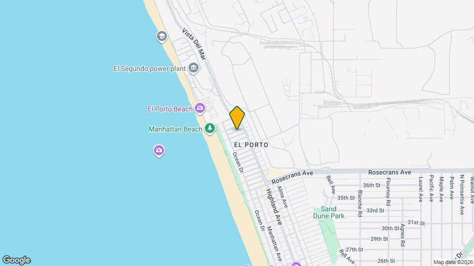 206 Shell St, Unit 206 Shell Street 90266 Map and Location Details