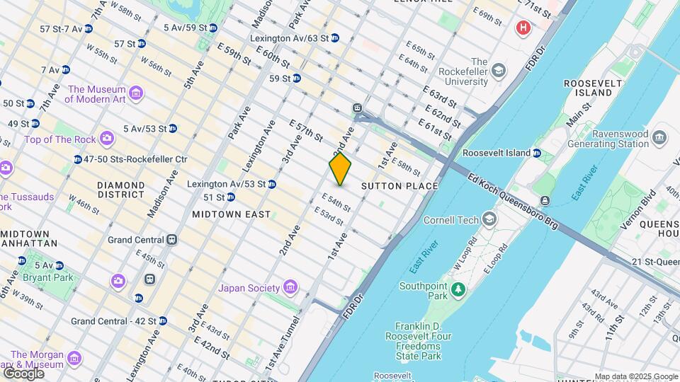 320 E 55th St Mapa y Detalles de la Ubicación