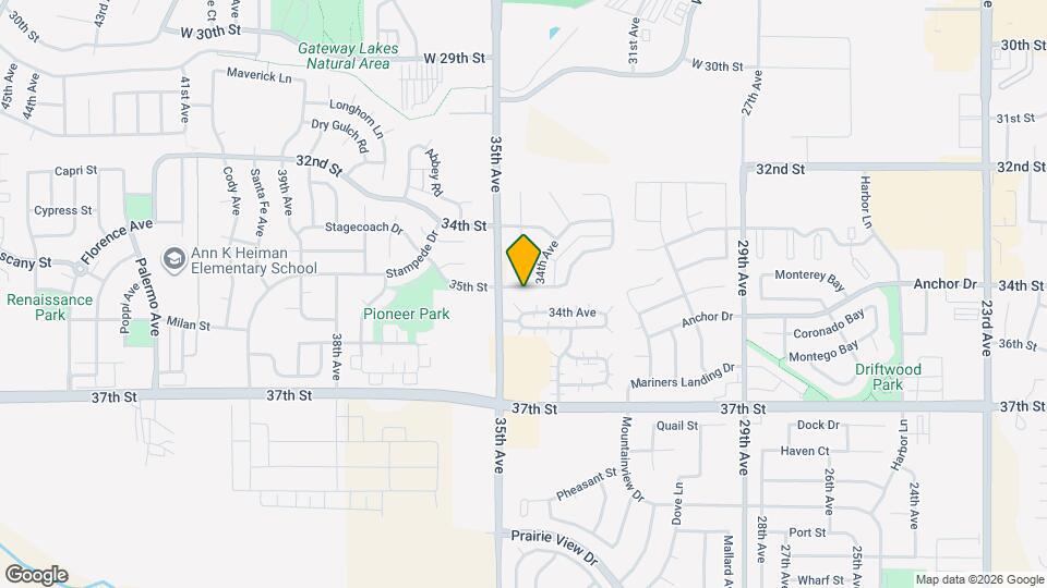 3434 35th St Map and Location Details