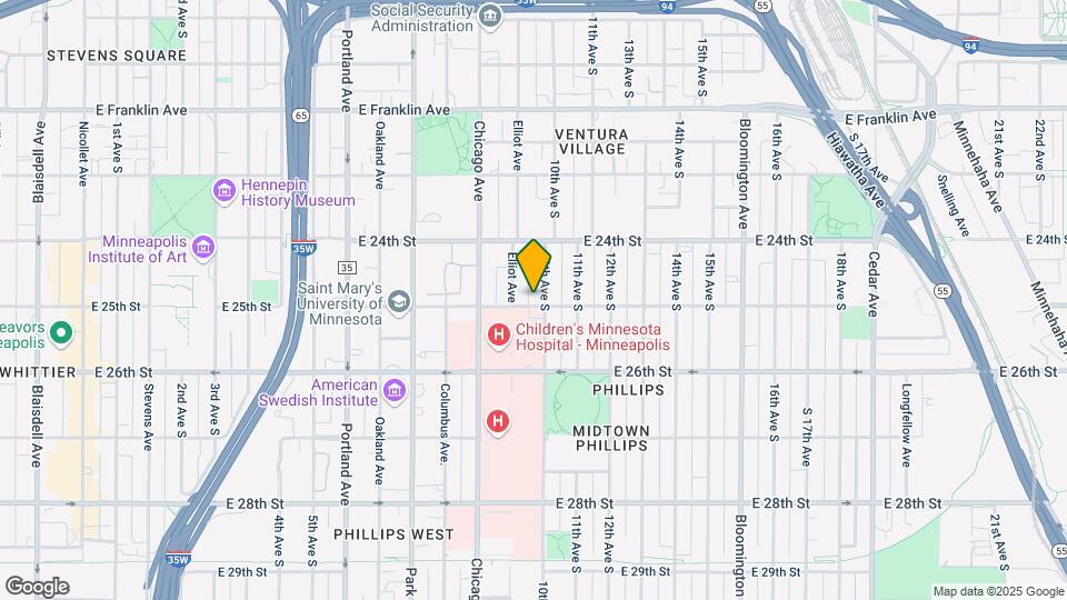 912 E 25th St Mapa y Detalles de la Ubicación