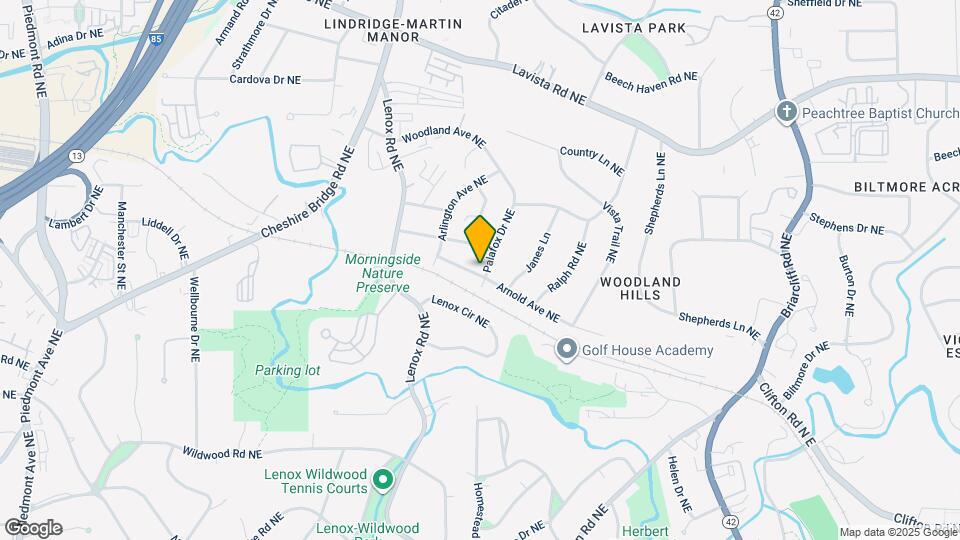 1068 Palafox Dr NE Map and Location Details