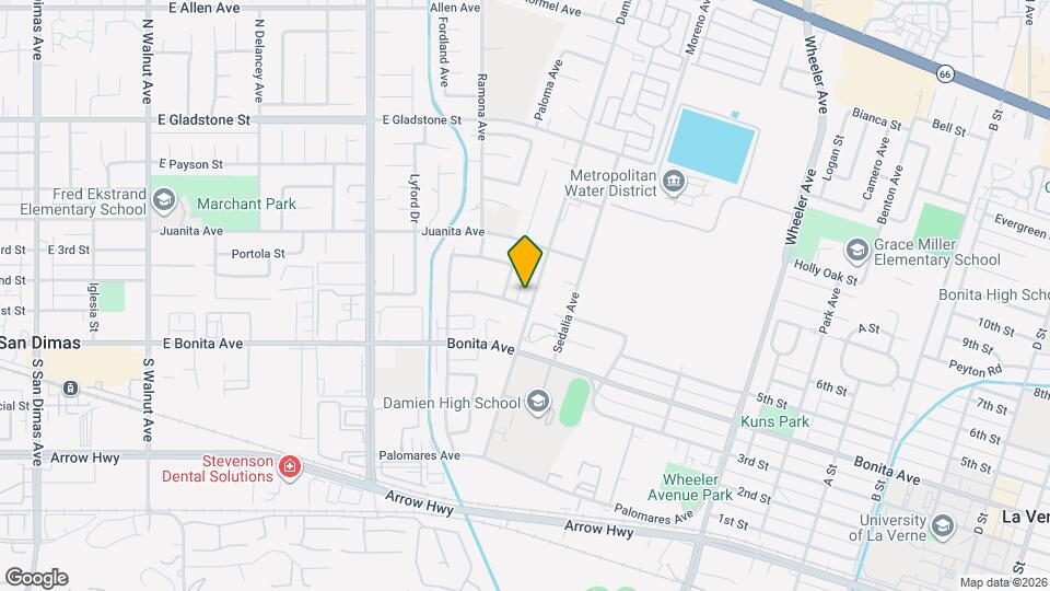 2621 Damien Ave Map and Location Details