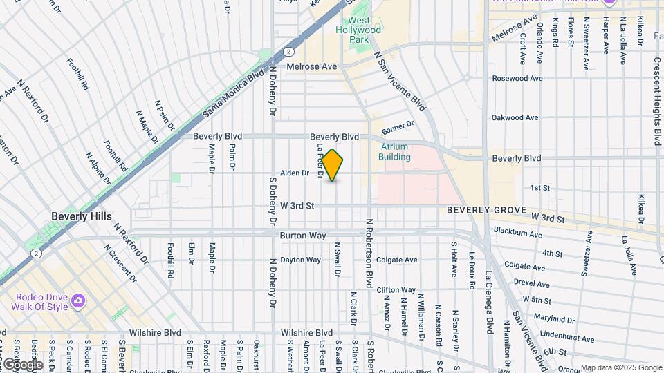 121 S Swall Dr Map and Location Details