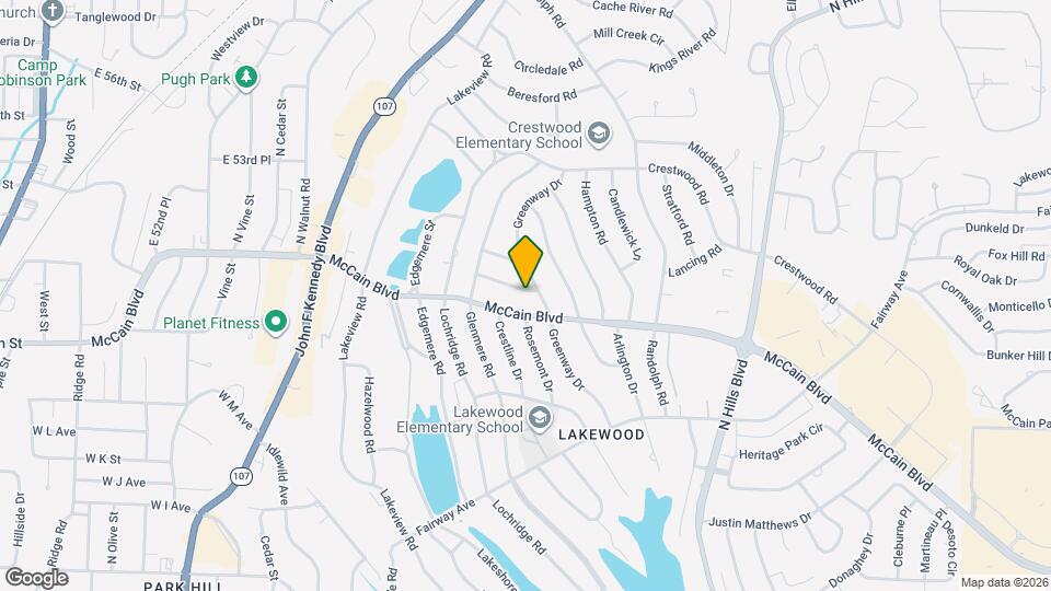 1800 Northwood Rd Map and Location Details