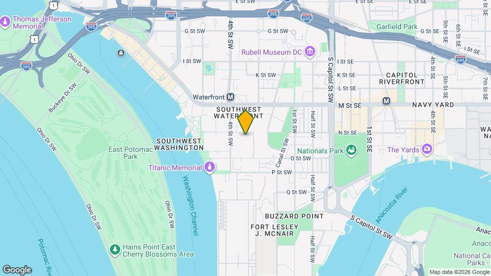 360 N St SW Map and Location Details