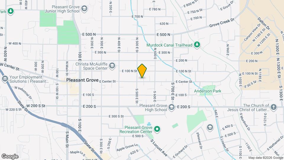 523 E Center St Map and Location Details