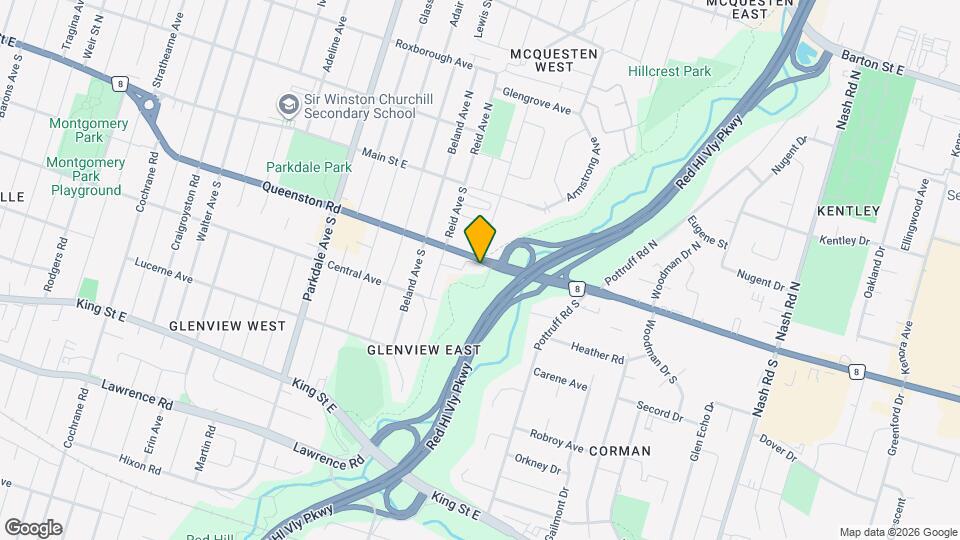 404 Queenston Rd Map and Location Details