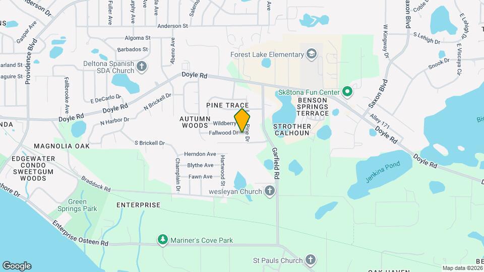 1381 Fallwood Dr Map and Location Details