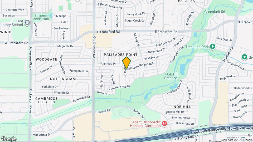 1500 Mission Ridge Trail Map and Location Details