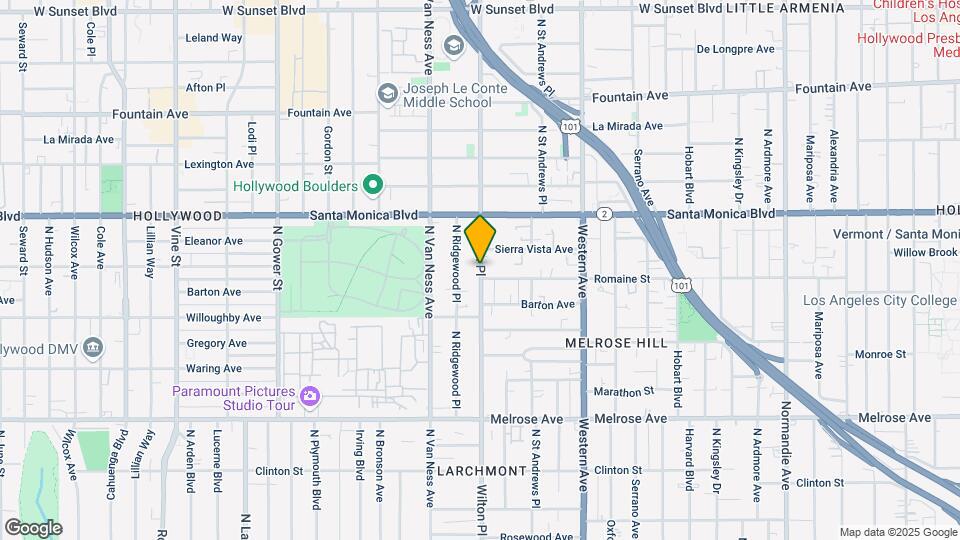 1015 Wilton Pl Map and Location Details