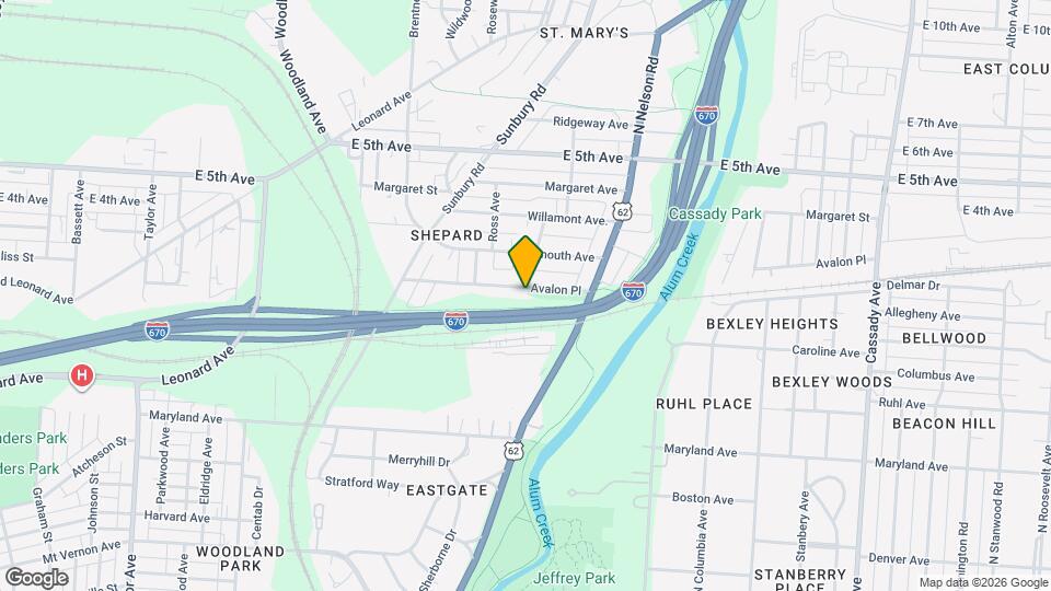 2167 Avalon Pl Map and Location Details