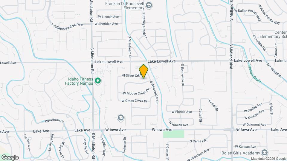 2012 W Rock Creek Dr Map and Location Details