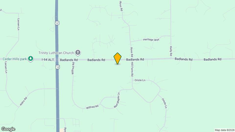 653 Badlands Rd Map and Location Details