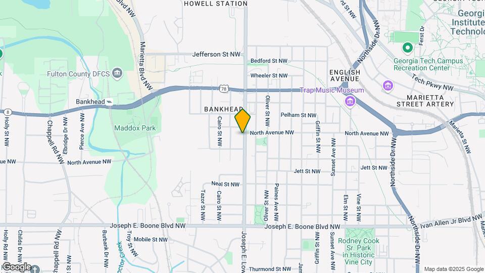 550 Joseph E Lowery Blvd NW Map and Location Details