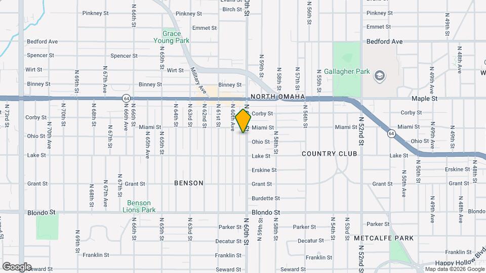 2610 N 60th St Map and Location Details