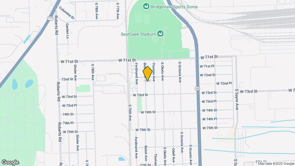 7219 Beloit Ave Map and Location Details