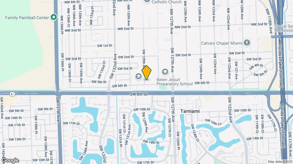12895 SW 6th St Map and Location Details